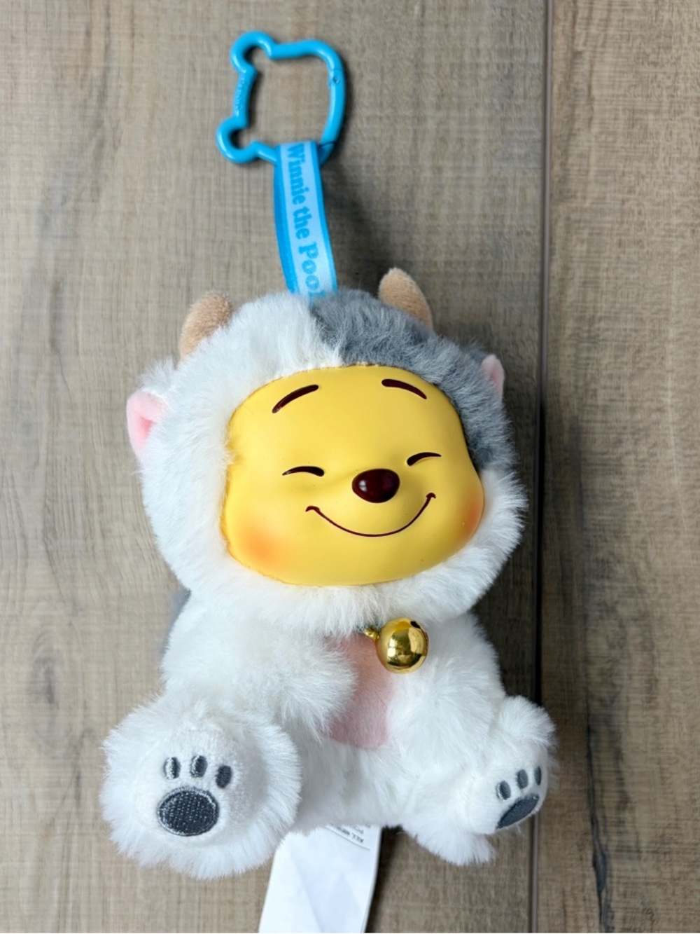 Miniso Winnie the Pooh Cow Vinyl Plush Bag Charm